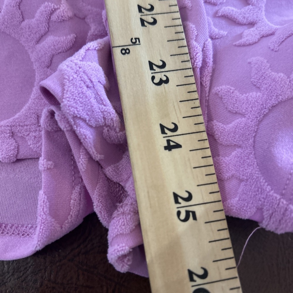 Roxy NEW LARGE Strapless Terry Large Romper Pink Lilac Beach Cover Up One Piece - Picture 10 of 16